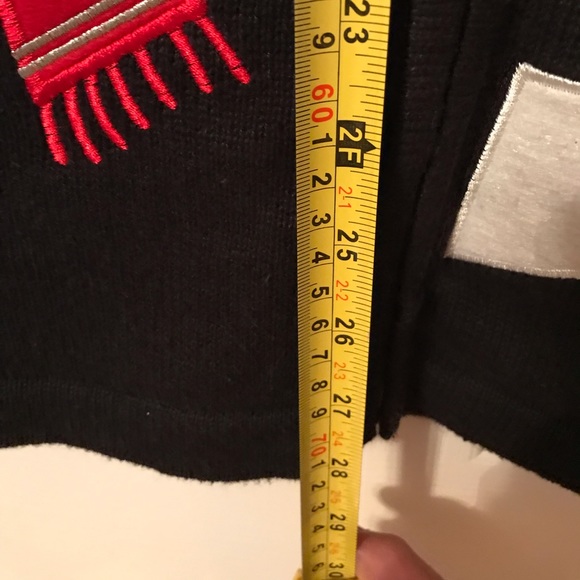 Holiday season zippered sweater vest - size large - Picture 7 of 9